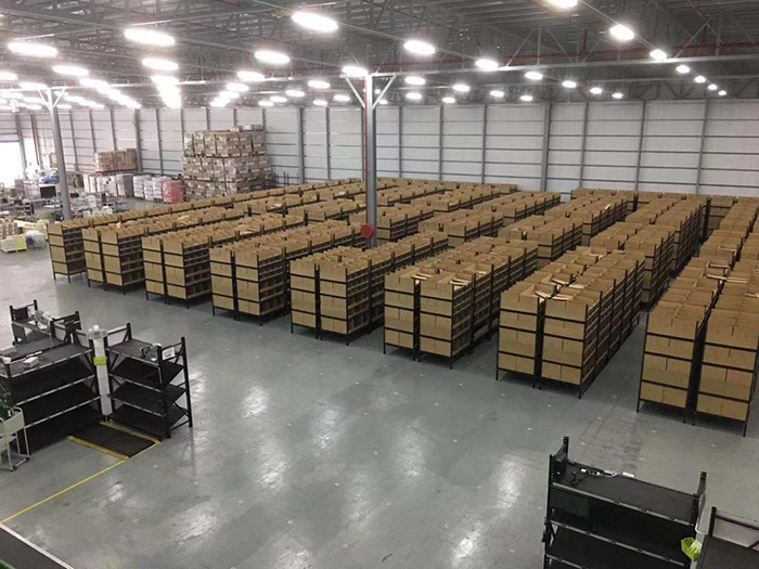 美邁科技在美國洛杉磯的海外倉內(nèi)景。受訪者供圖