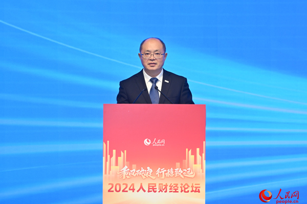 中國石化總經(jīng)理、黨組副書記趙東。人民網(wǎng)記者 翁奇羽攝