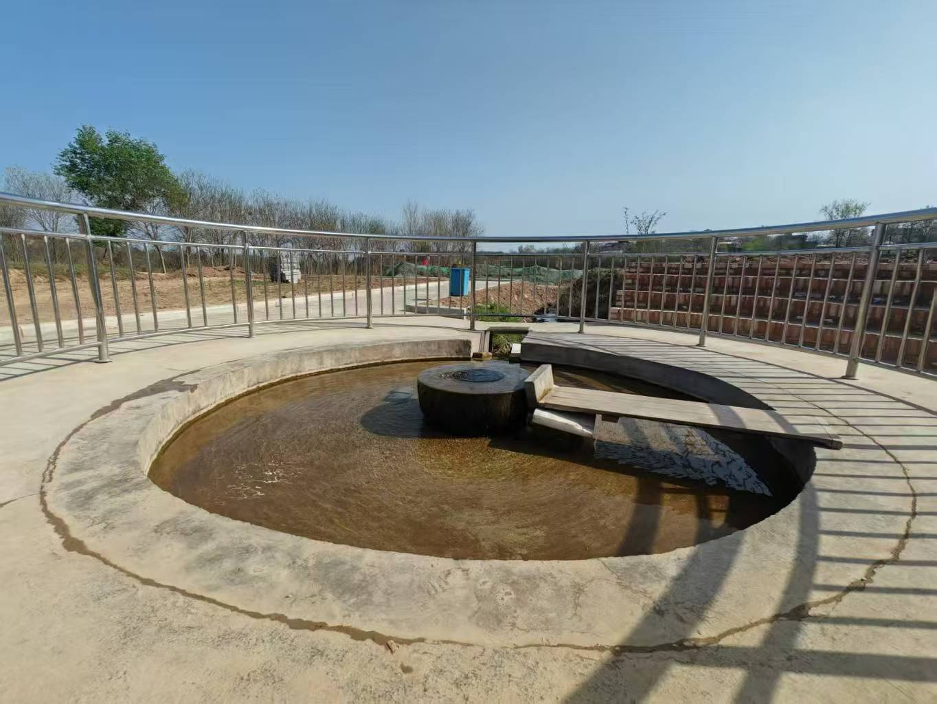 富平縣藥王泉池復(fù)涌。受訪者供圖