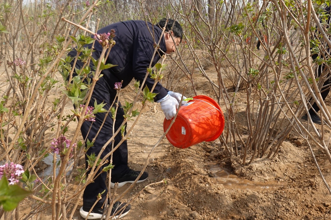 2025年共和國部長義務(wù)植樹活動現(xiàn)場。人民網(wǎng) 唐佳攝