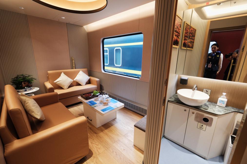 列車特設(shè)私享包廂。受訪方供圖