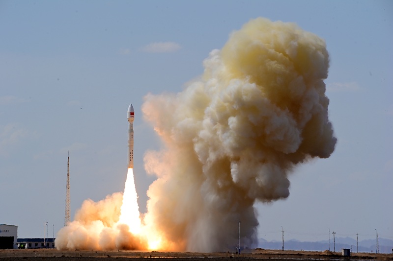 力箭一號遙十運載火箭發(fā)射成功。汪江波攝