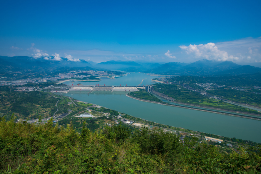 三峽工程。湯偉攝