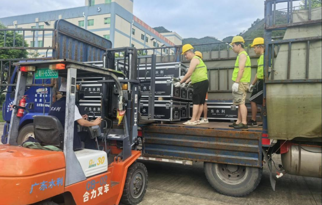 廣東省水利廳調(diào)派防汛搶險物資。受訪者供圖
