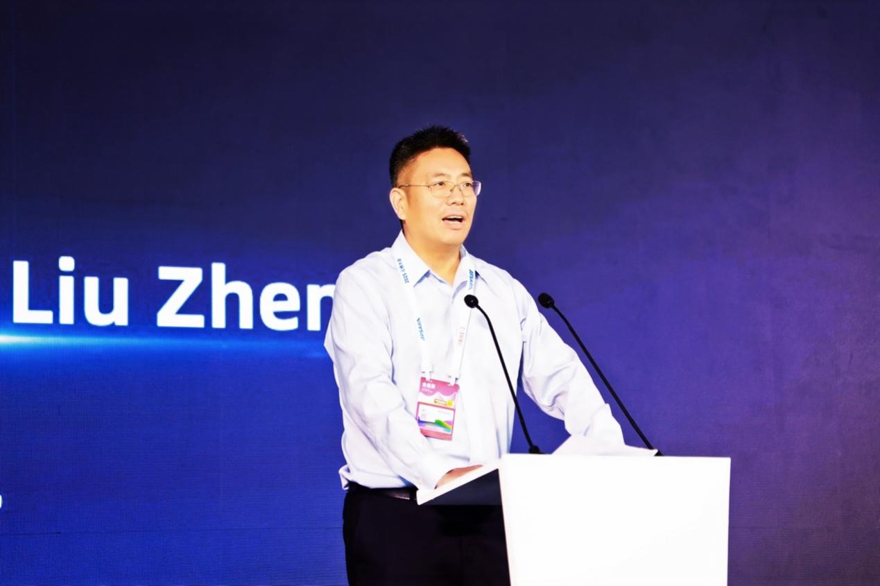 研討會現(xiàn)場，劉振飛發(fā)言。受訪者供圖