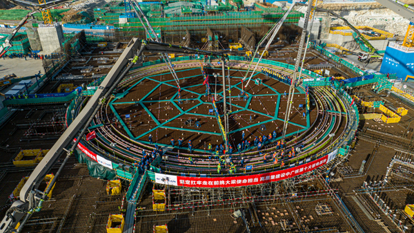 山東招遠(yuǎn)核電項(xiàng)目1號機(jī)組建設(shè)現(xiàn)場。受訪者供圖