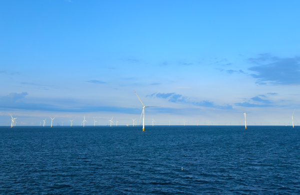 三峽江蘇大豐800兆瓦海上風電項目。受訪者供圖