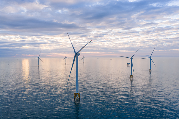 全球首臺(tái)20兆瓦海上風(fēng)電機(jī)組并網(wǎng)發(fā)電。受訪者供圖