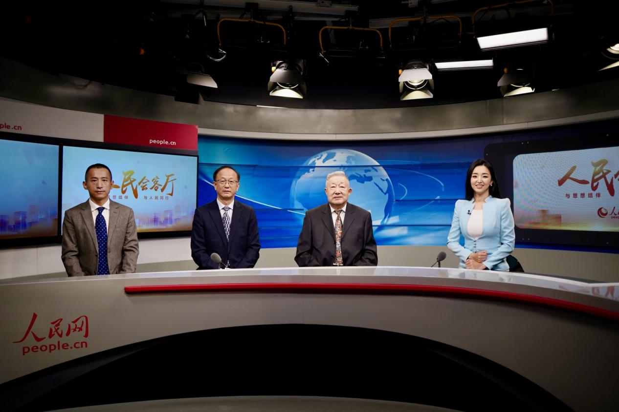 訪談節(jié)目現(xiàn)場。人民網(wǎng) 謝欣良攝