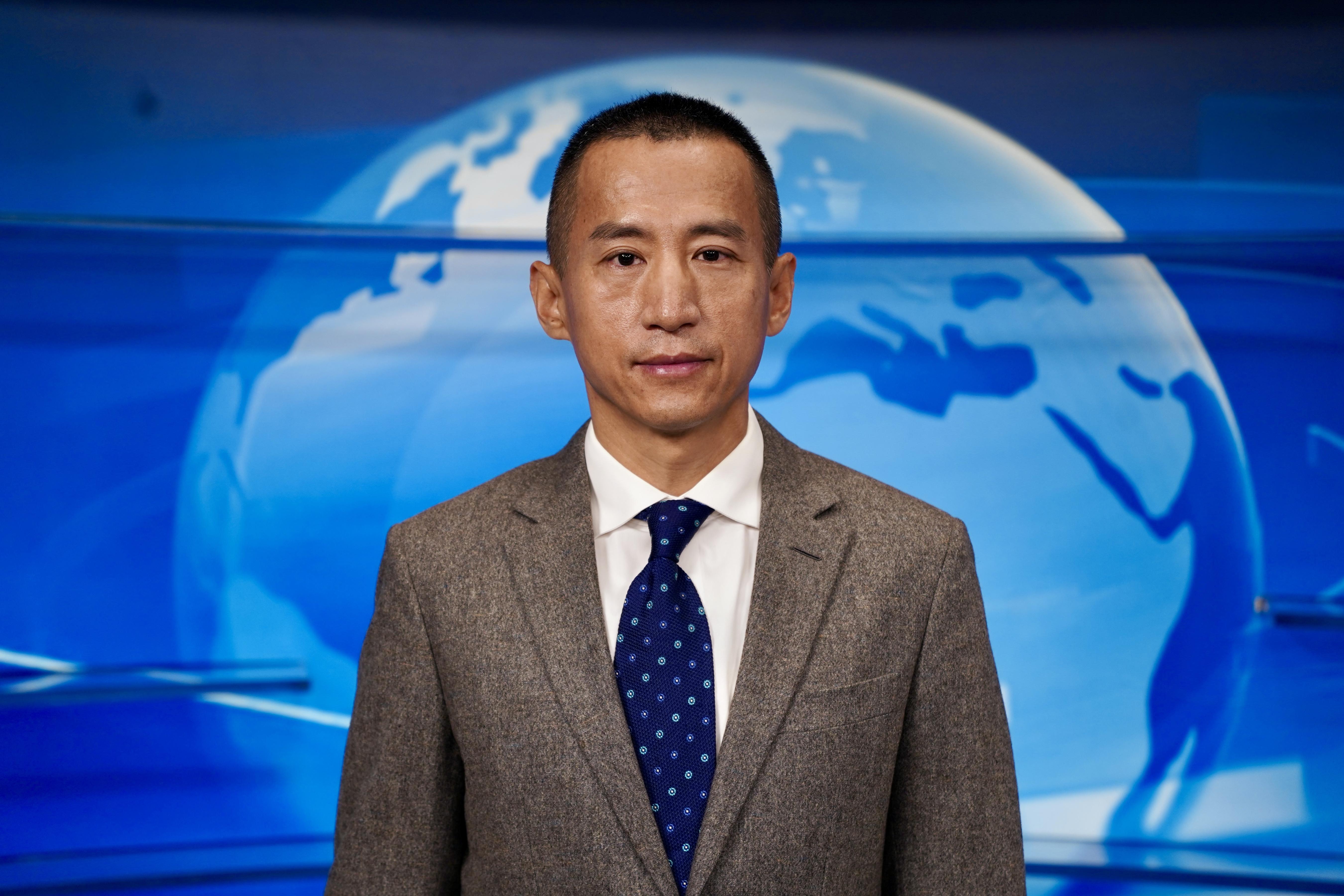 合眾思（北京）環(huán)境工程有限公司董事長田旭峰做客《人民會客廳》。人民網(wǎng) 謝欣良攝